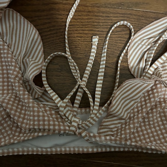 Aerie  Checkered Bathing Suit Top - Picture 2 of 4